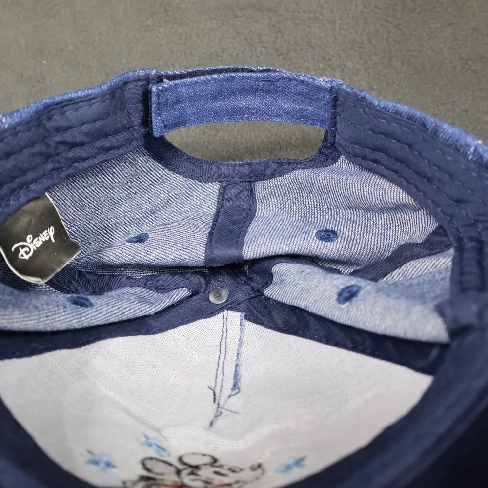 Vintage Disney Mickey Mouse Denim Baseball Cap Hat Child Kid Patriotic‎